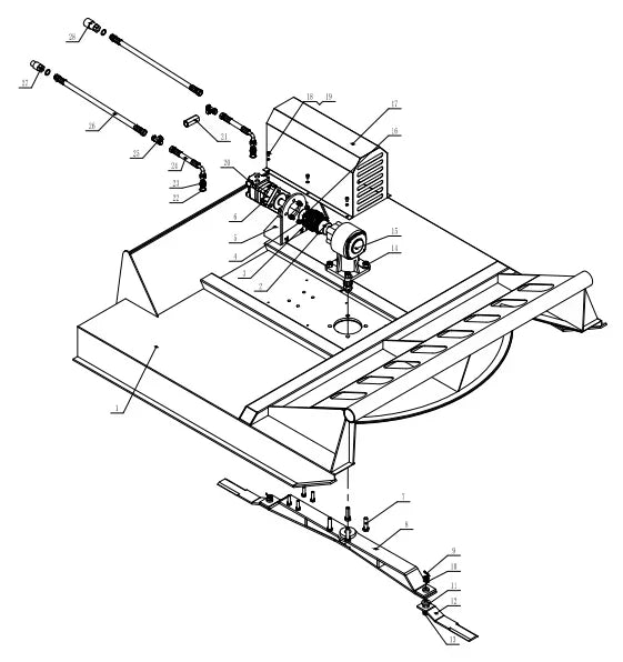 Blade Holder for AGT-RC72 Brush Cutter | AGT-BCRCBLD
