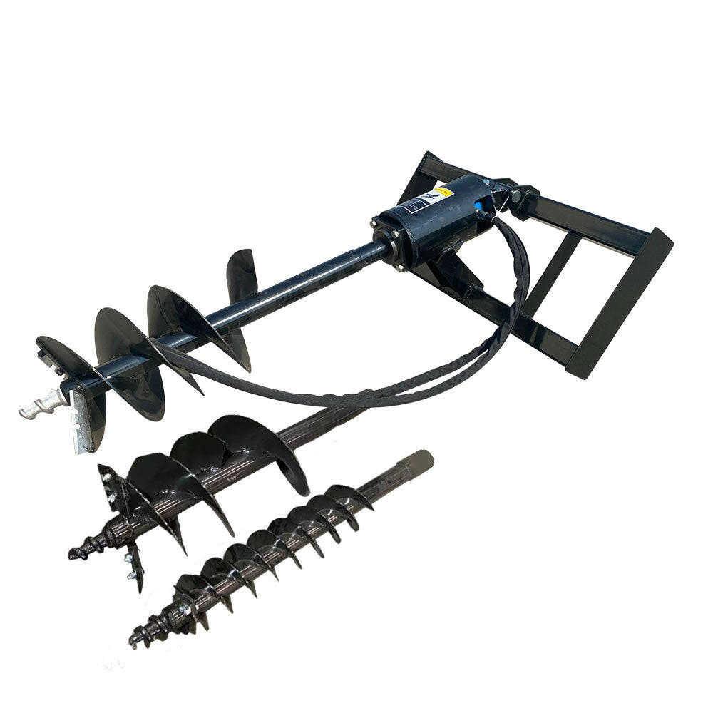 Skid Steer Hydraulic Auger with  3 bits For Sale 12-16 gpm | AGT-SSECAG-Y