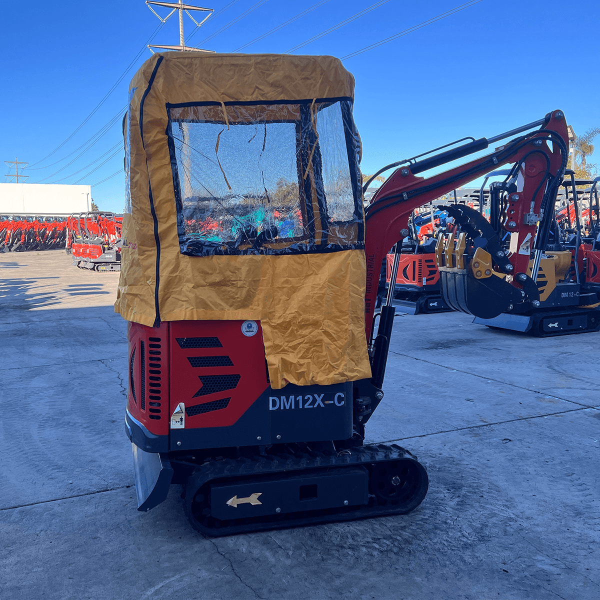 All Weather Protective Cover X Temporary Cab for DM12 | CY-DM12X-C