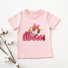 Blossom Pop™ | Puff Print Half Sleeve T-Shirt