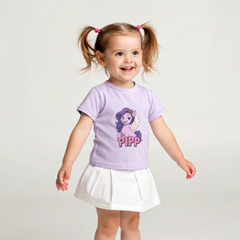 “Magical Pipp Unicorn Kids Tee – Lavender Edition”