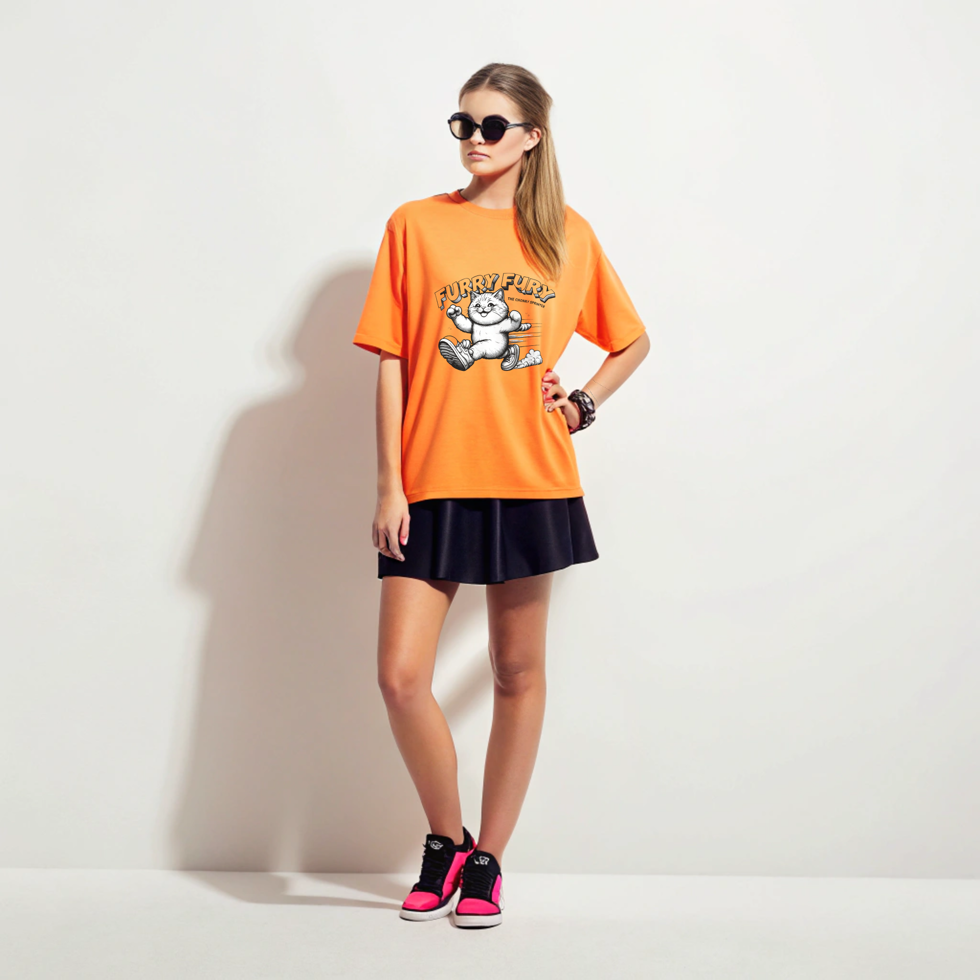 "Racer Kitty™ Graphic Tee – Savage Speed Edition"