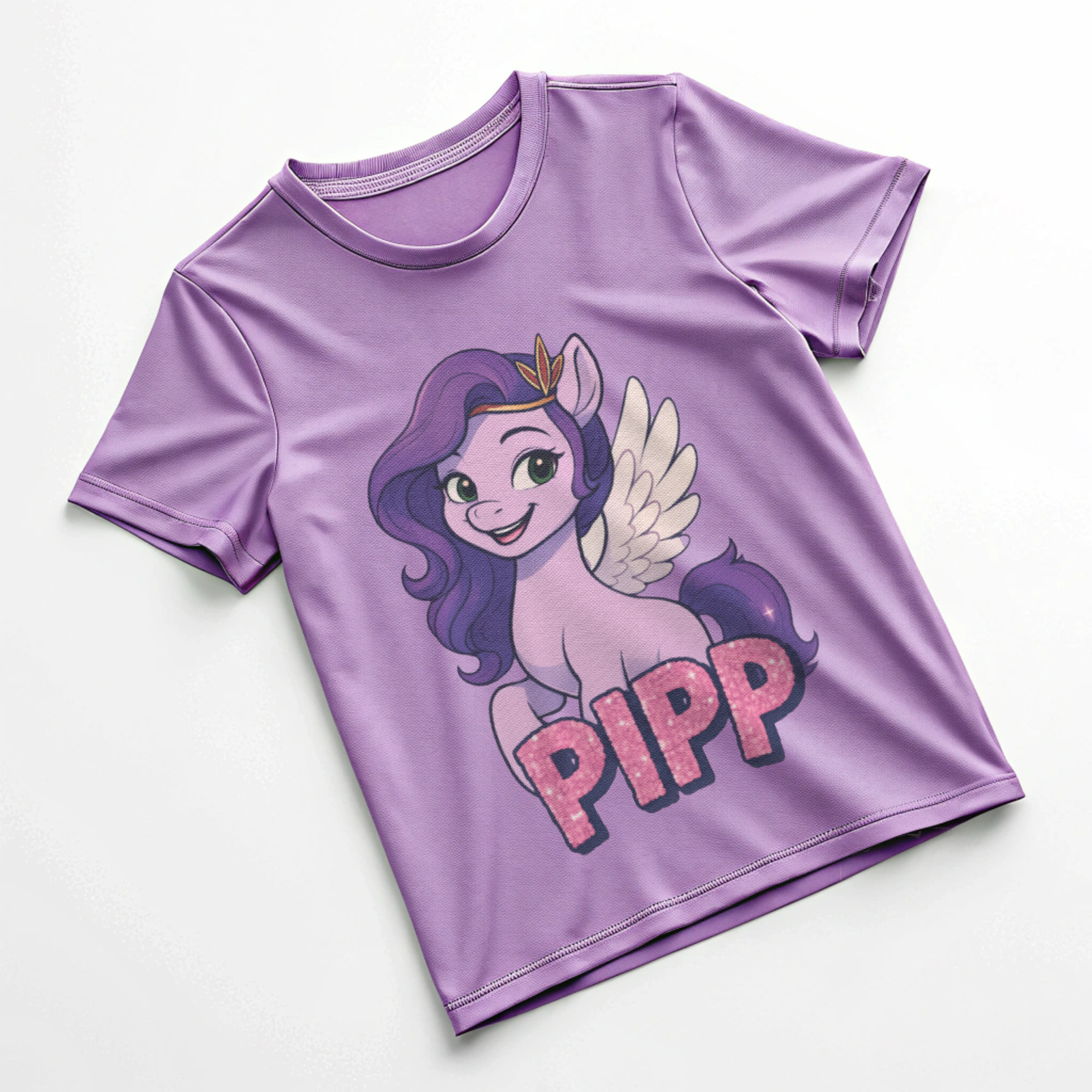 “Magical Pipp Unicorn Kids Tee – Lavender Edition”