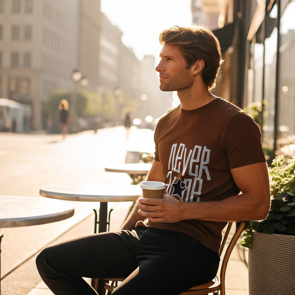 Never Alone Star Heart Tee – Unisex Comfort Fit