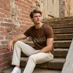 Stay Blessed, Stay Fearless – Bold Graphic Typography Tee