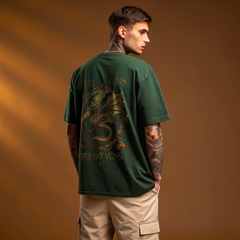 “Fire In My Veins” – Premium Dragon Crest Graphic Tee