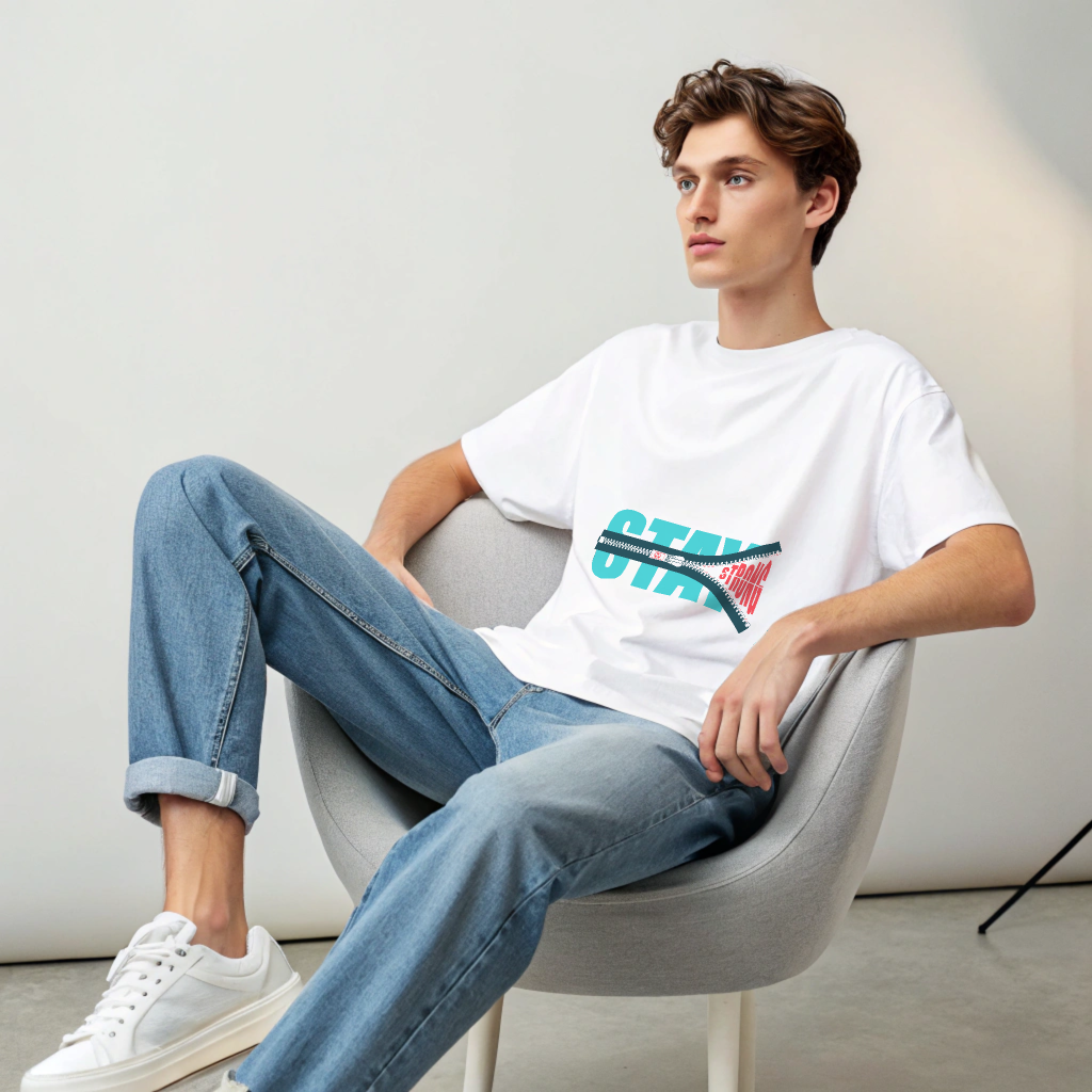 Black Signature Statement Tee – Minimal. Bold. Yours.
