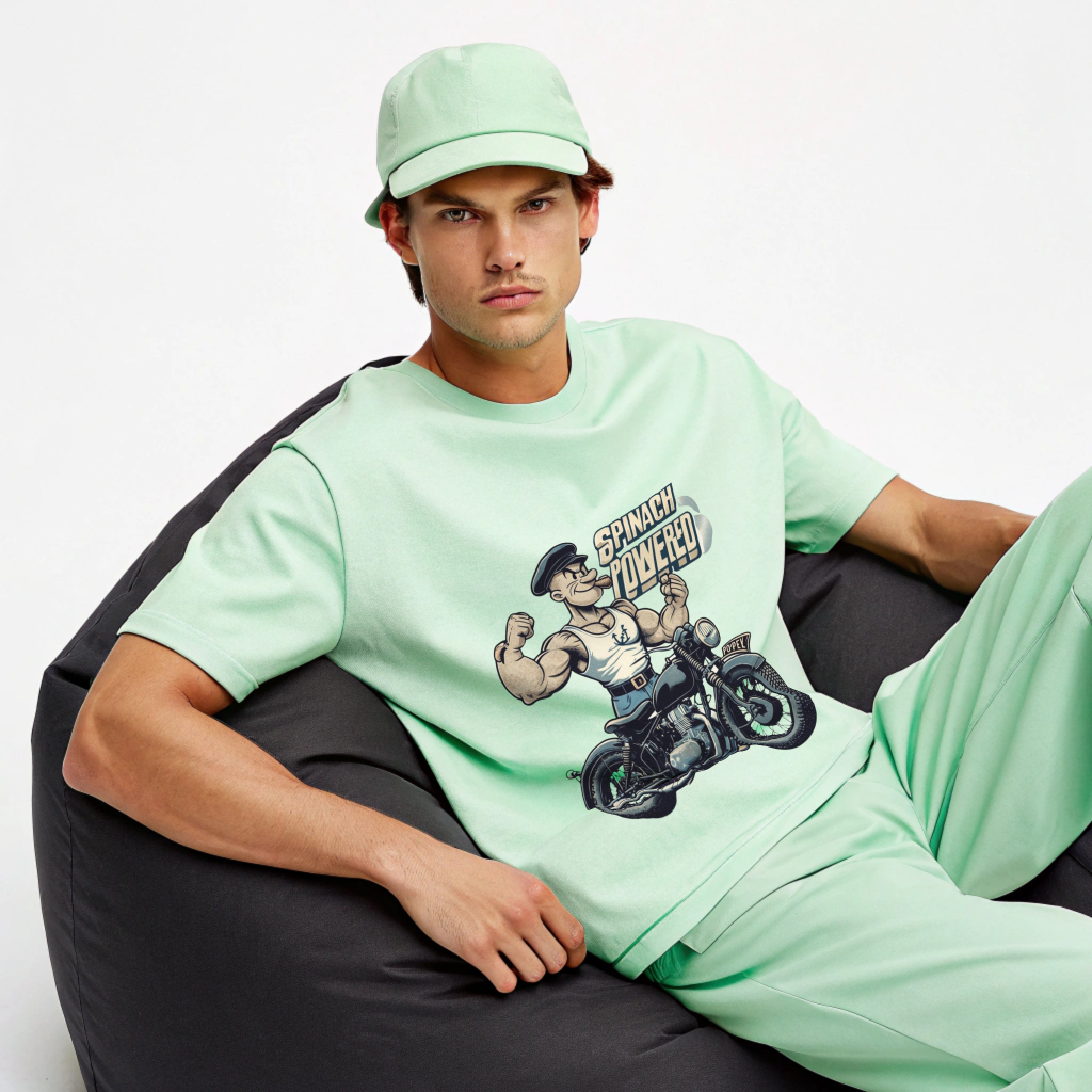 SpinTorque™ – "Spinach Powered" Moto Grit Tee