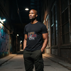"Life Goes On | Classic Typography Tee"