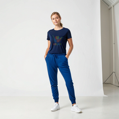 Relax Graphic Tee – Navy Vibes Edition