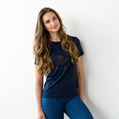 Relax Graphic Tee – Navy Vibes Edition
