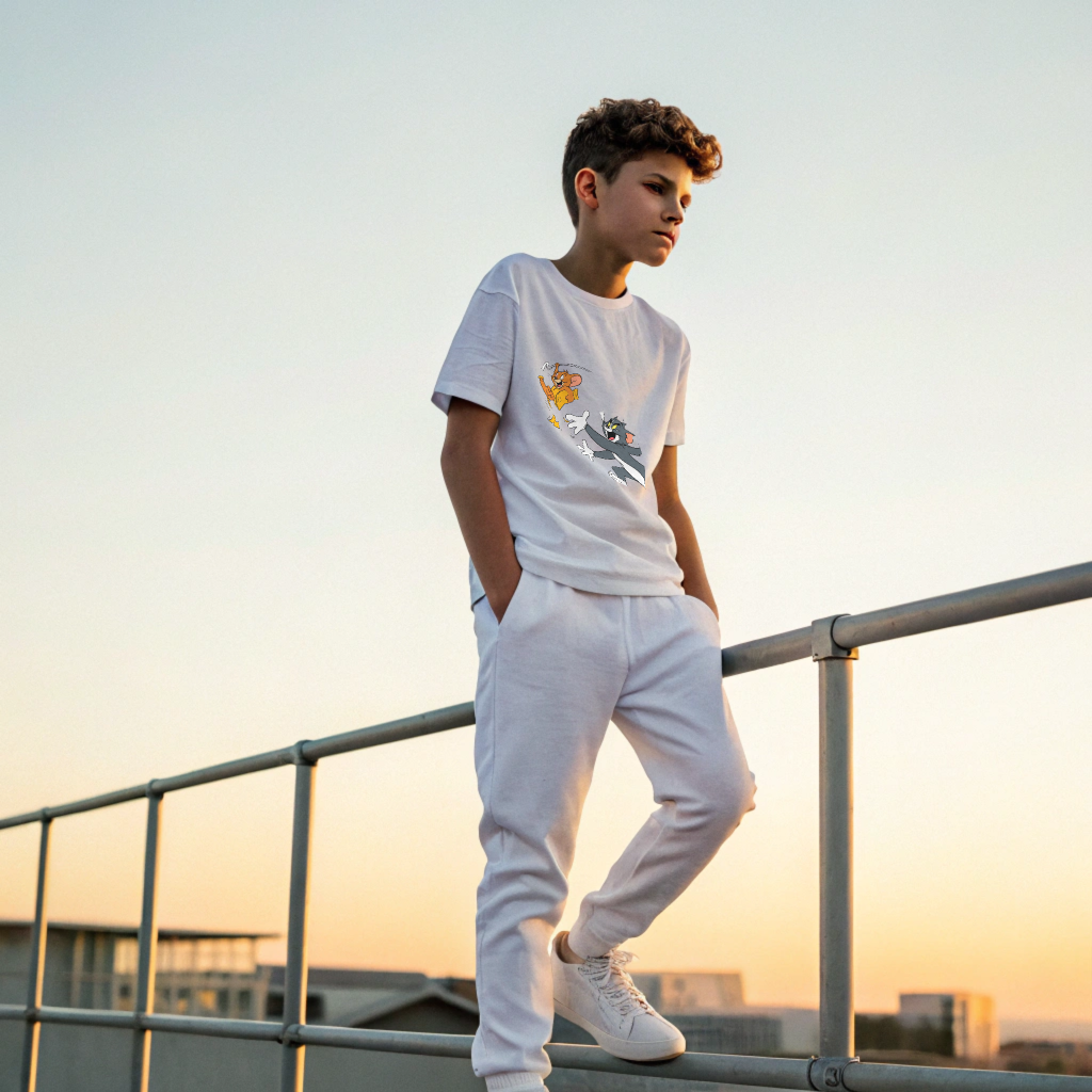 “Chase Mode On – Tom & Jerry Cheese Escape Tee”