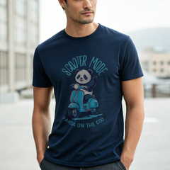 "Scooter Mode™ Graphic Tee – Panda On The Go Edition"