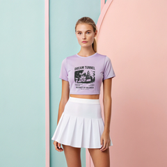 “Dream Tunnel – District of Columbia Vintage Butterfly Graphic Crop Top”
