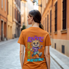 "Racer Kitty™ Graphic Tee – Savage Speed Edition"