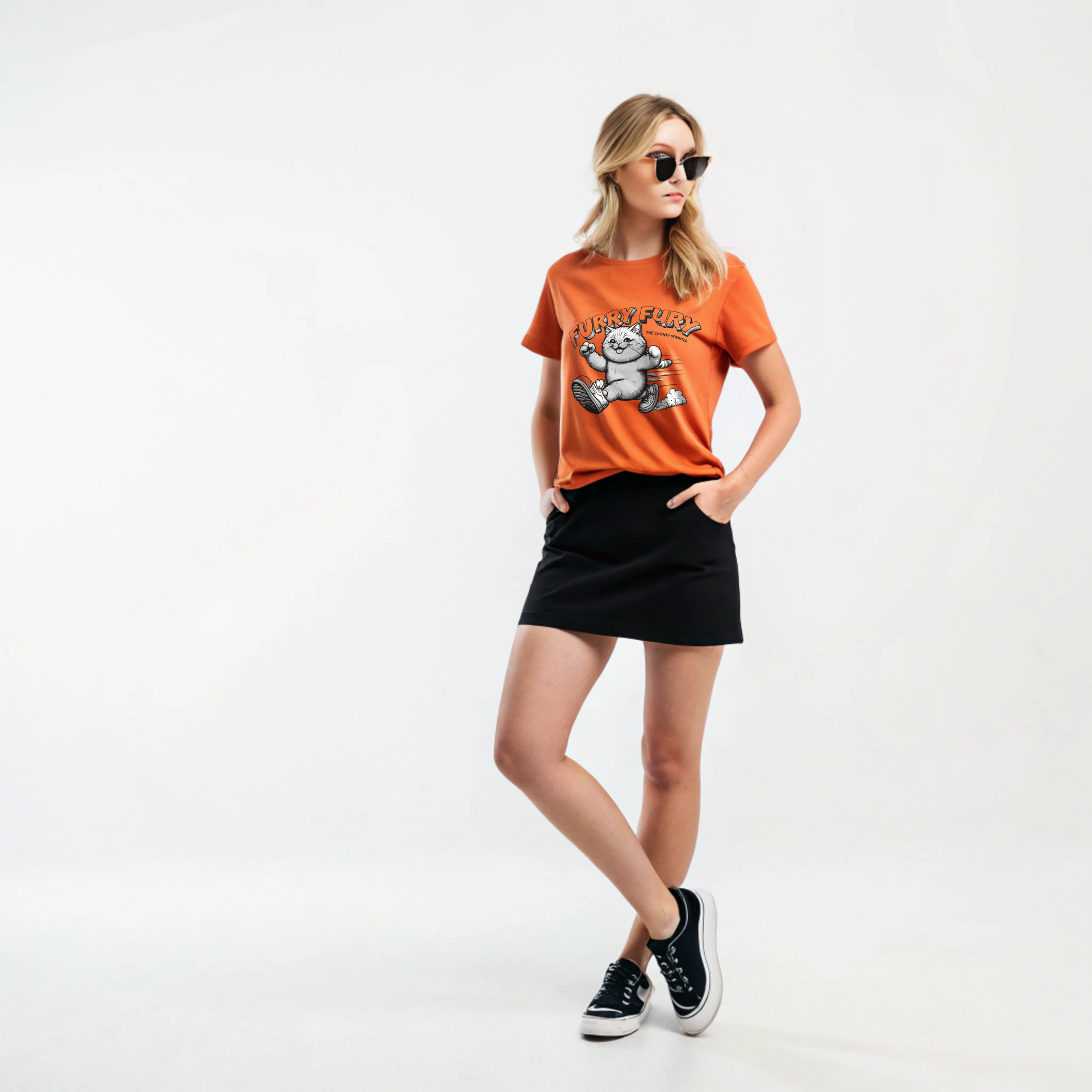 "Racer Kitty™ Graphic Tee – Savage Speed Edition"