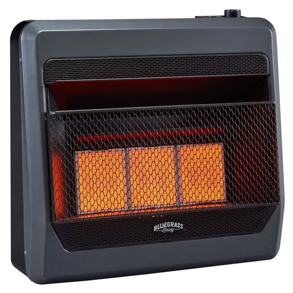 Bluegrass Living B28TPIR-BB Propane Gas Space Heater 64.8cm x 21.6cm