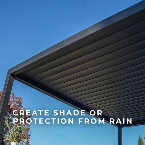 Sarasota 4.3m x 3m Modern Steel Louvered Pergola