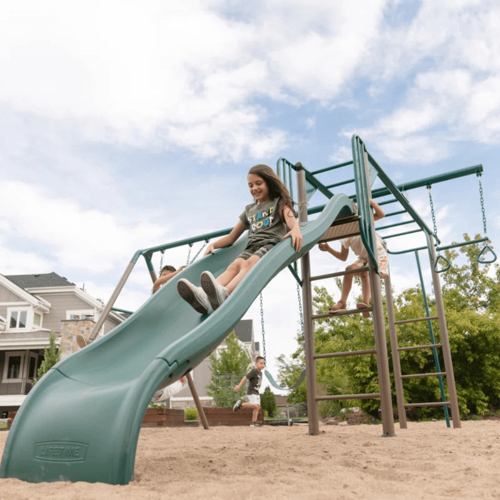 Lifetime Monkey Bar Adventure Steel Swing Set Playset