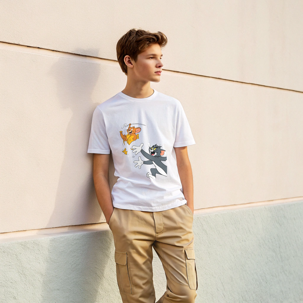 “Chase Mode On – Tom & Jerry Cheese Escape Tee”