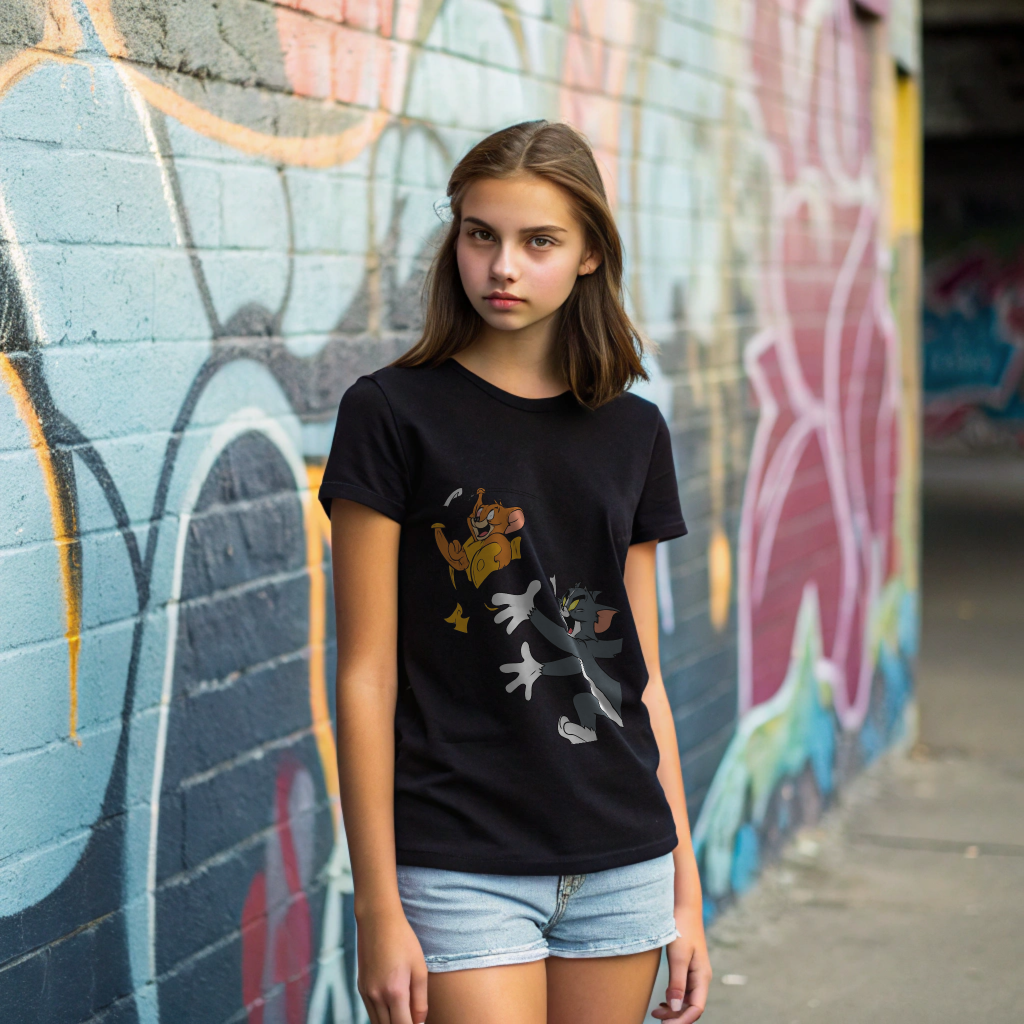 “Chase Mode On – Tom & Jerry Cheese Escape Tee”