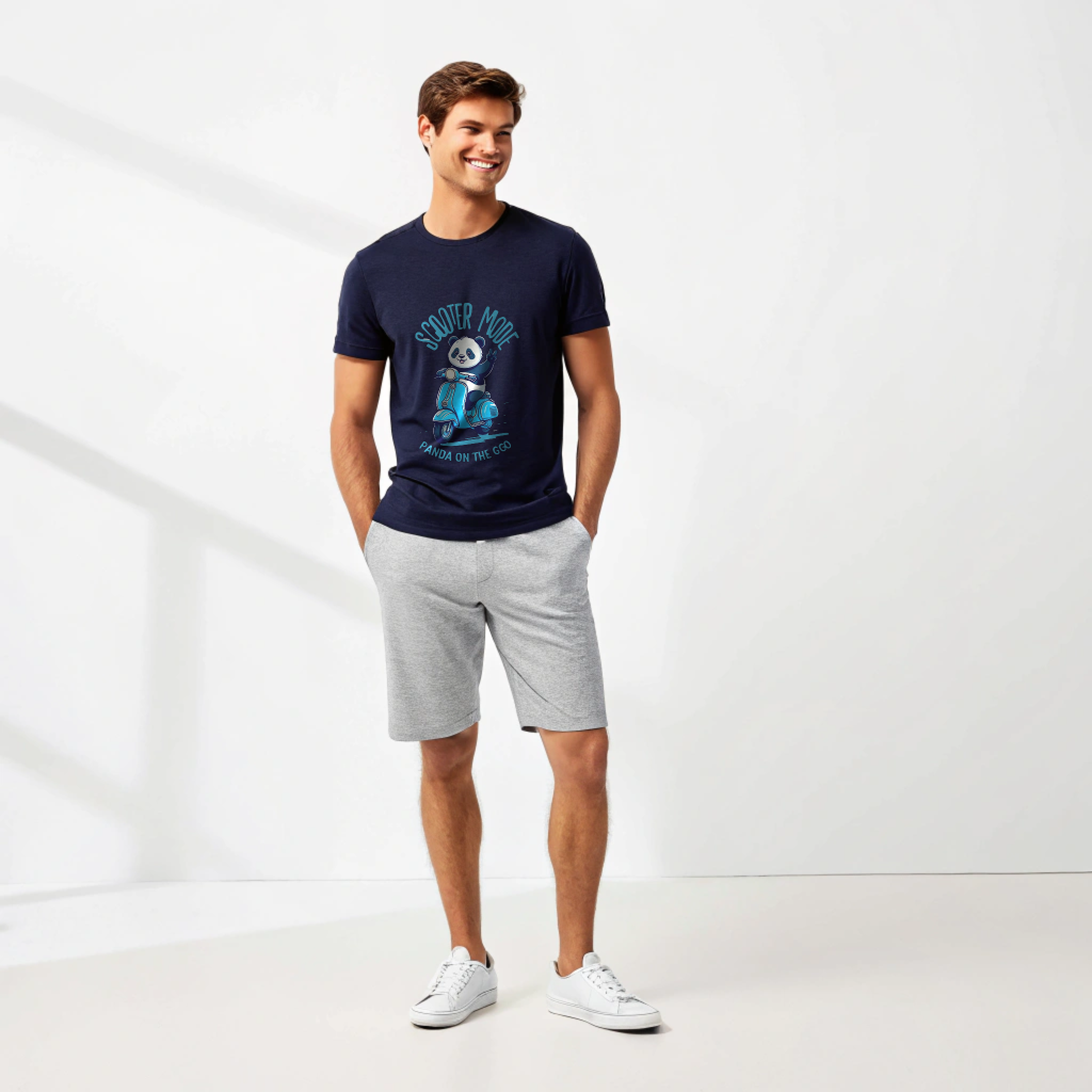 "Scooter Mode™ Graphic Tee – Panda On The Go Edition"